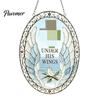 Elegant Courtyard Ornament Sea Glass Style Acrylic Suncatcher, Colorful Light Catching Hanging Ornament, Decorative Catcher for Garden Sun Home