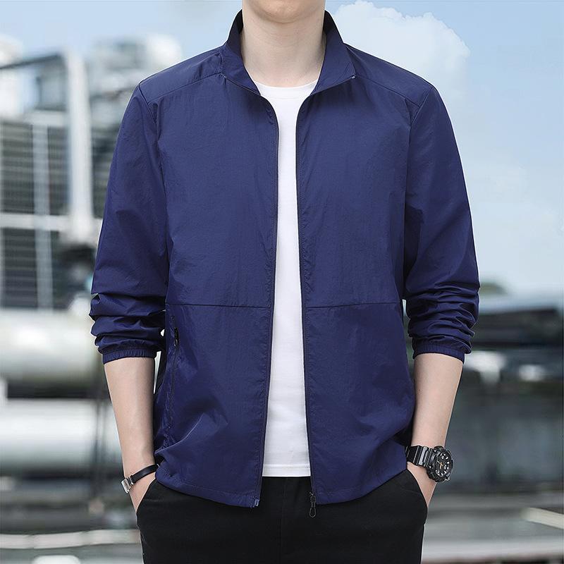 Ice silk sunscreen clothes men's summer UPF10 + UV protection quick-drying breathable fishing clothes couple sunscreen clothes
