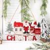 Christmas Hanging Pendant Wooden Crafts Xmas Tree Santa Claus Wall Ornament Natal Navidad Christmas Decor Happy New Year