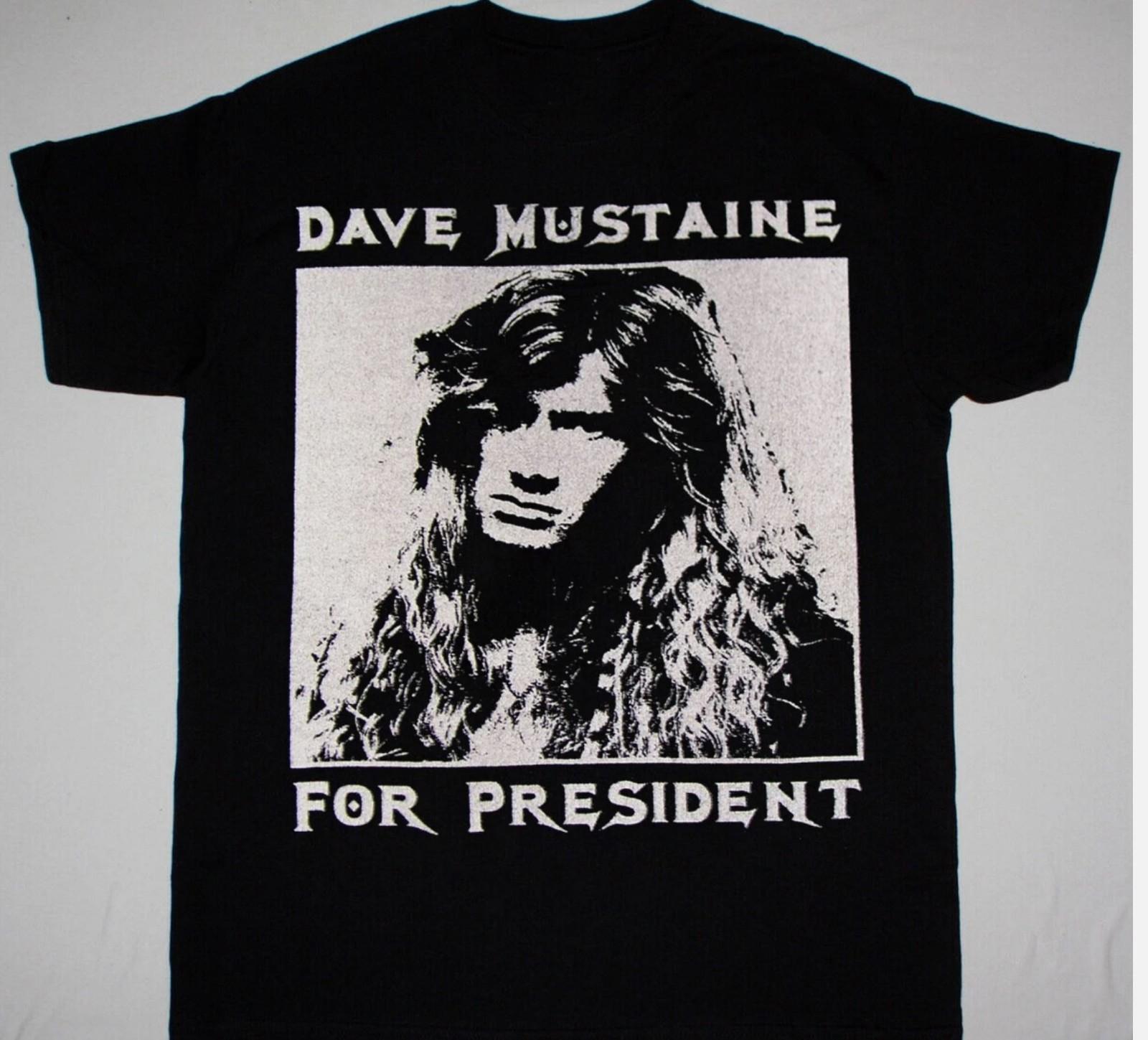 Retro Dave Mustaine Megadeth For President Shirt Black Unisex S-5XL XL