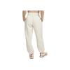 Nike Solid Color Logo Embroidered Drawstring High Waist Fleece Cuffed Casual Pants Women Bottoms Khaki DQ5888-104