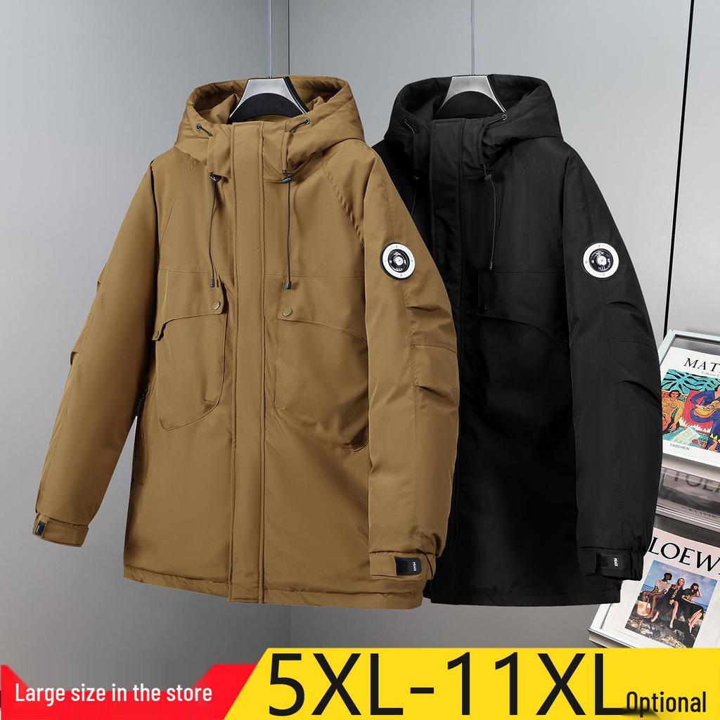 Veste d'hiver épaisse en coton pour homme grande taille 2025 - Vêtement d'extérieur chaud, protection contre le froid