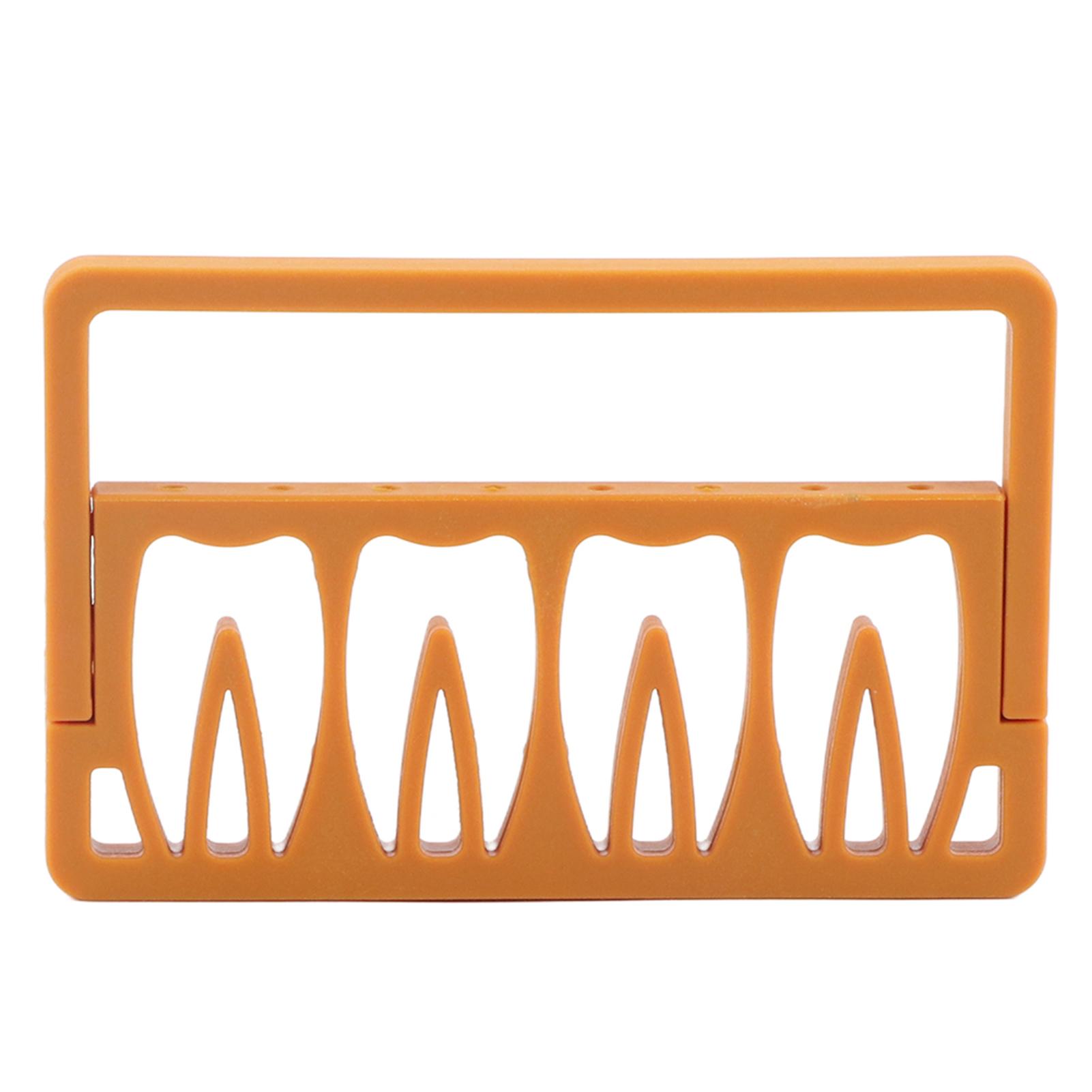 

3 Colors 8 Holes Autoclavable Endodontic Drill Stand Root Canal Therapy Files Holder yellow