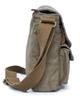 Gootium LM30624AMG Cotton Canvas Shoulder Bag Messenger Bag Unisex Olive Brown