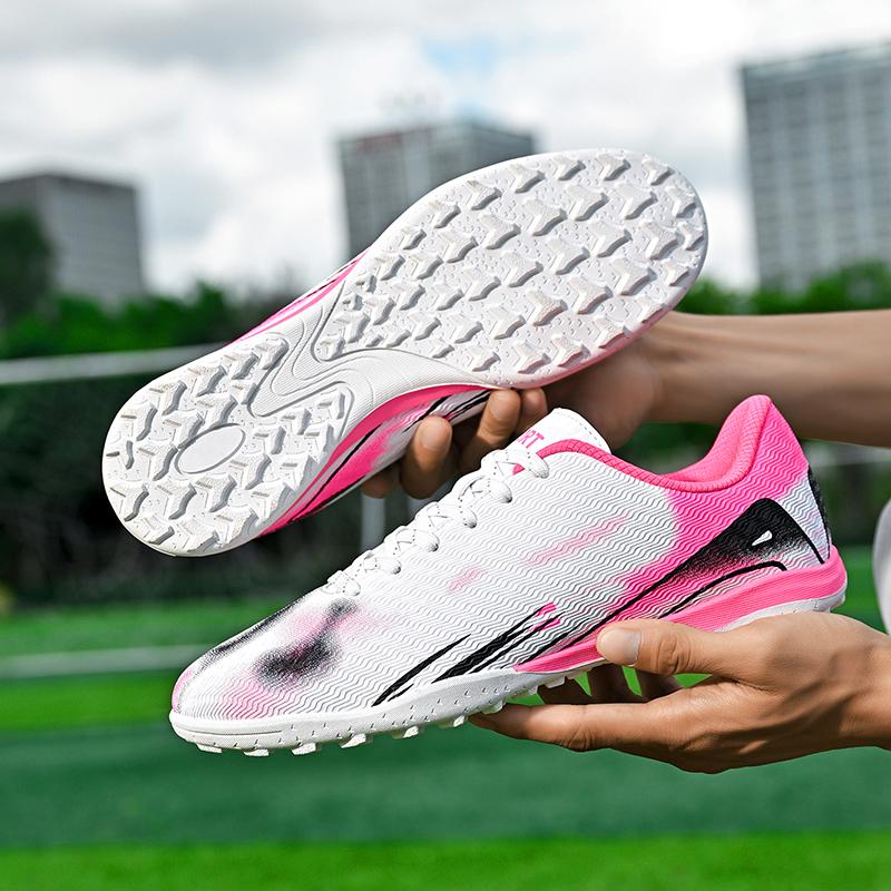 Men's Soccer Boots Turf Hightop Outdoor Indoor Football Shoes Sneaker TF Cleat Training Athletic for Youth