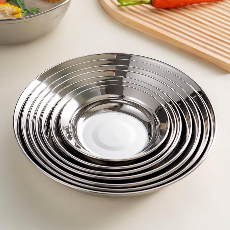 Yilan 316 Stainless Steel Round Dinner Plate