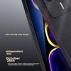 Redmi K60E Phone Case, Redmi K60e Protective Cover, Shockproof Camera Full Coverage Soft, Simple Luxury Silicone Outer Case, WoAnd Leather Case, Black