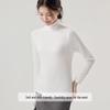 Women's Thermal Wool Silk Semi-High Neck Base Layer Top