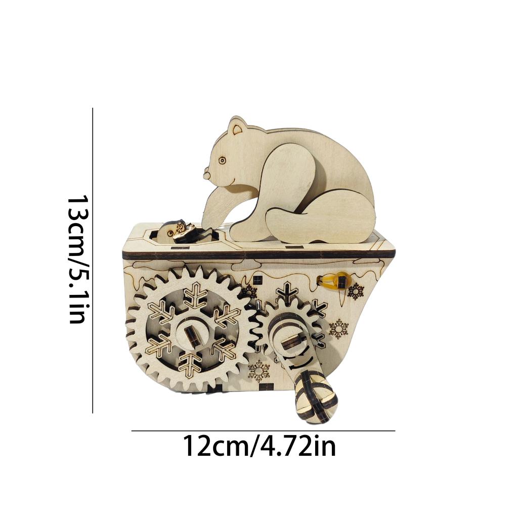 DIY Wooden Polar Bear Puzzle Assembly The perfect Christmas, New Year, and birthday gift