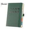 Personal Productivity Diary 2027 A5 Daily Planner, Vertical Grain Hardcover 320 Page Thick Paper Writing Journal Schedule Notebook, English
