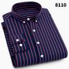 Men's Shirt Long Sleeve Shirt Men's Casual Shirt Men's Striped Polyester Men's Inch Shirt