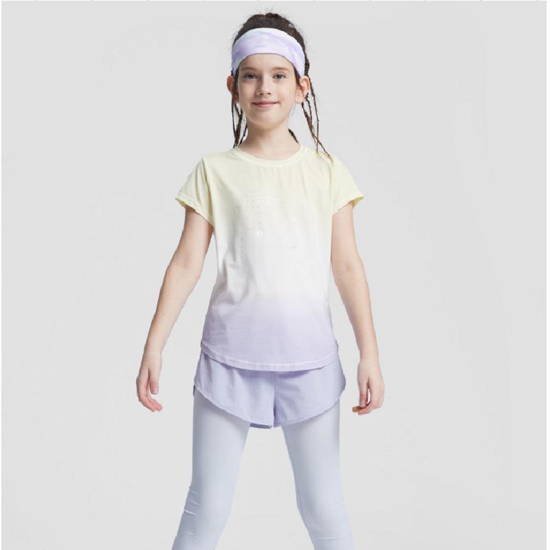 

Детский быстросохнущий летний набор для йоги и спорта - с коротким рукавом 120