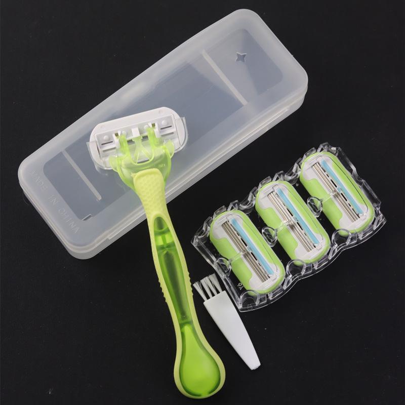 Damen Manueller Haarentfernungsrasierer mit Ersatzklingen - Heiß verkaufter Enthaarungs- und Rasierrasierer Epilierer.