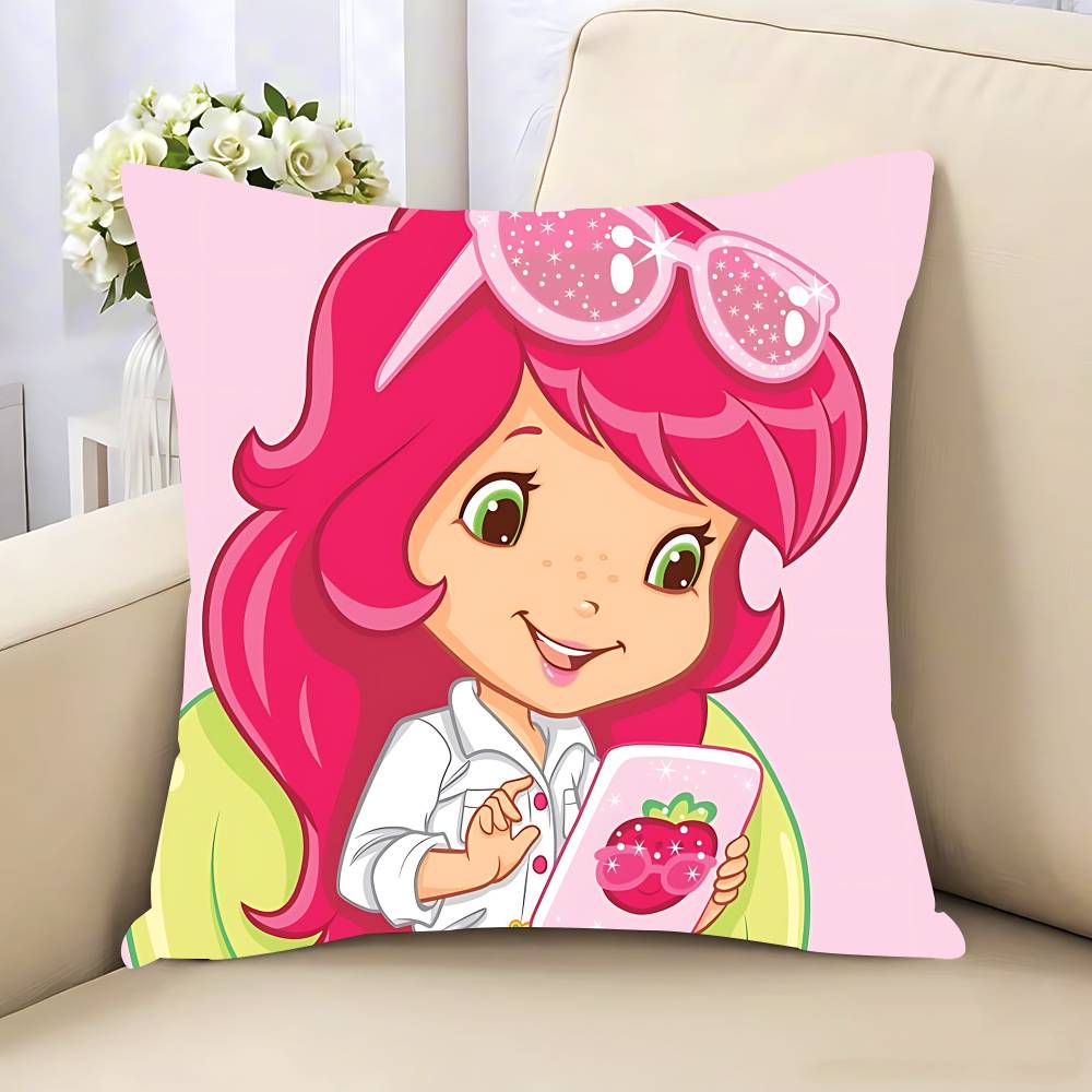 Strawberry S-ShortcakeS Pillow Case Removable Washable Cushion Cover – All-Season Soft Linen