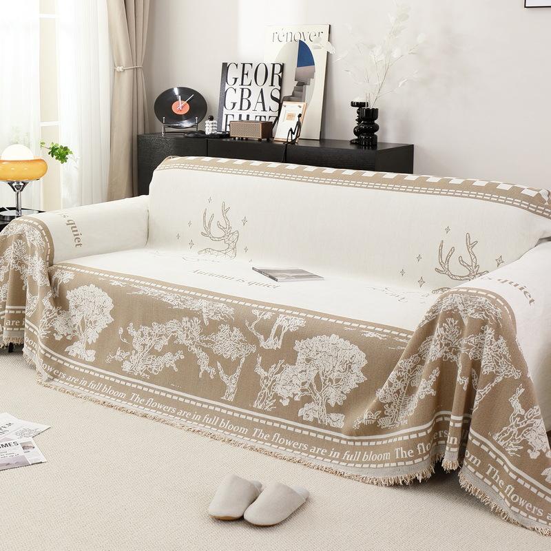 

Скандинавский чехол для дивана из синели, полотенце, четыре сезона, универсальный универсальный чехол для диванной подушки, нескользящий чехол, одеяло с защитой от царапин 180*130cm