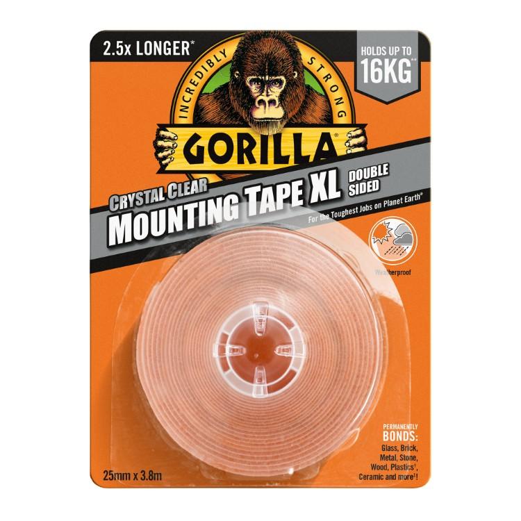 Gorilla Nastro di Montaggio Extra Forte XL 25mm x 3.8m