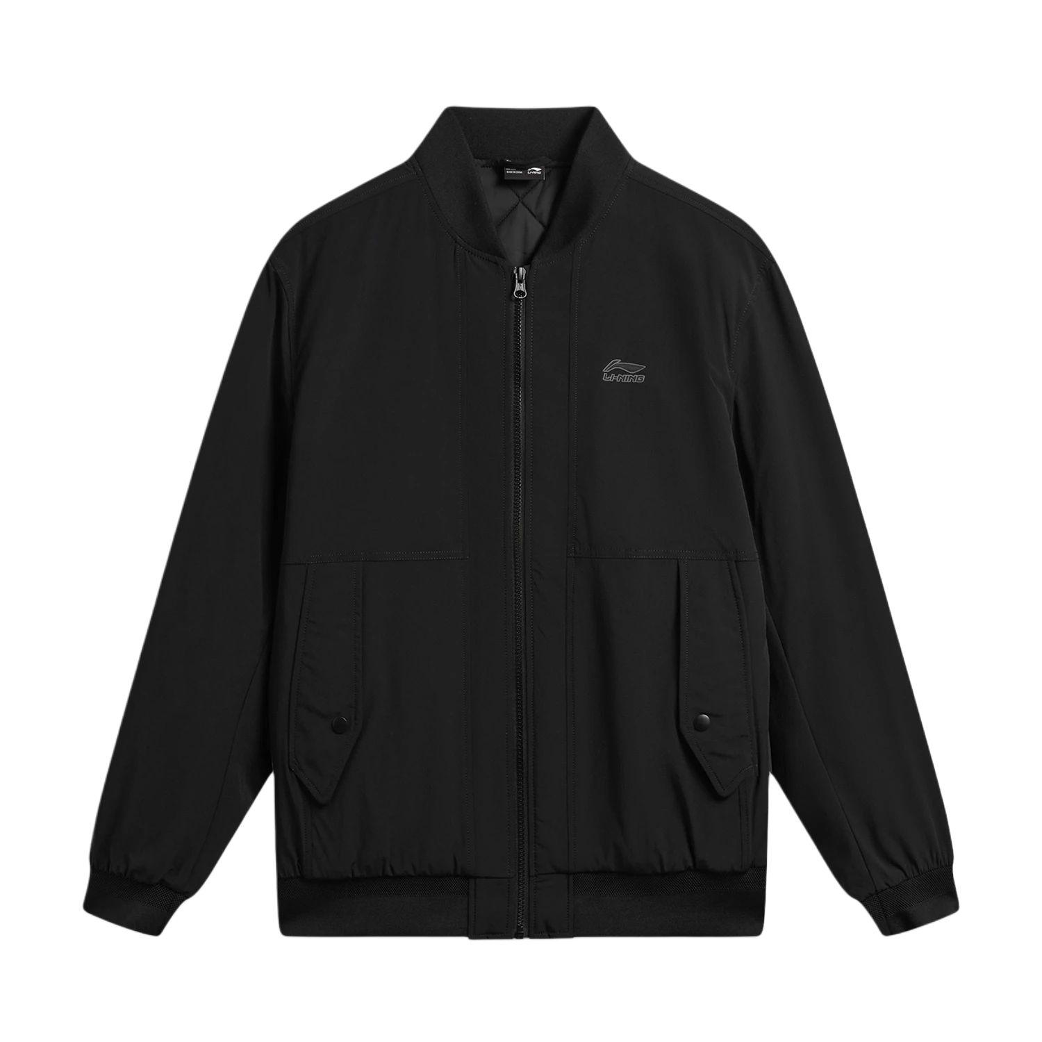 Li-Ning Sports Lifestyle Series Solid Color Zipper Soft Simple Versatile Cotton Jacket Men Jacket AJMW037-2 L