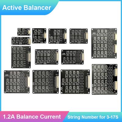 1,2A Balanční Li-ion Lifepo4 Baterie Aktivní ekvalizér Balancer Přenos energie BMS 3S 4S 6S 8S 10S 13S 14S 16S 17S