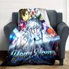 1pc Bungo Stray Dogs Blanket with Custom Name, Gift, for Men and Women, Soft Blanket, Good for Sofa Bed Couch Travel, Lightweight Flannel Blanket