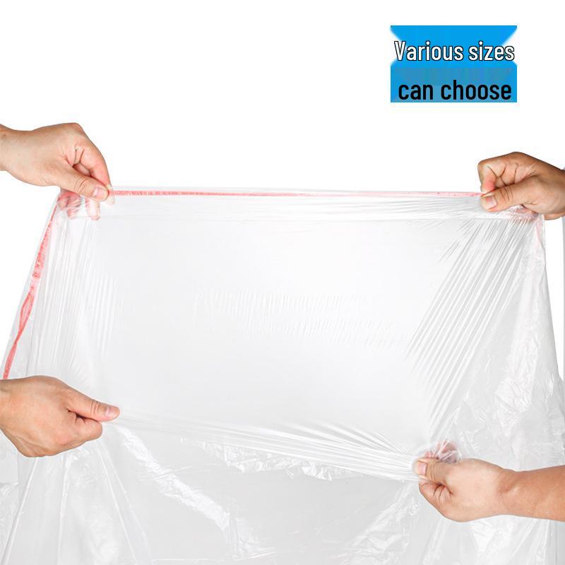 Large Disposable Bath Bags with Rope, Foldable for Wooden or Plastic Tubs, Set of 20