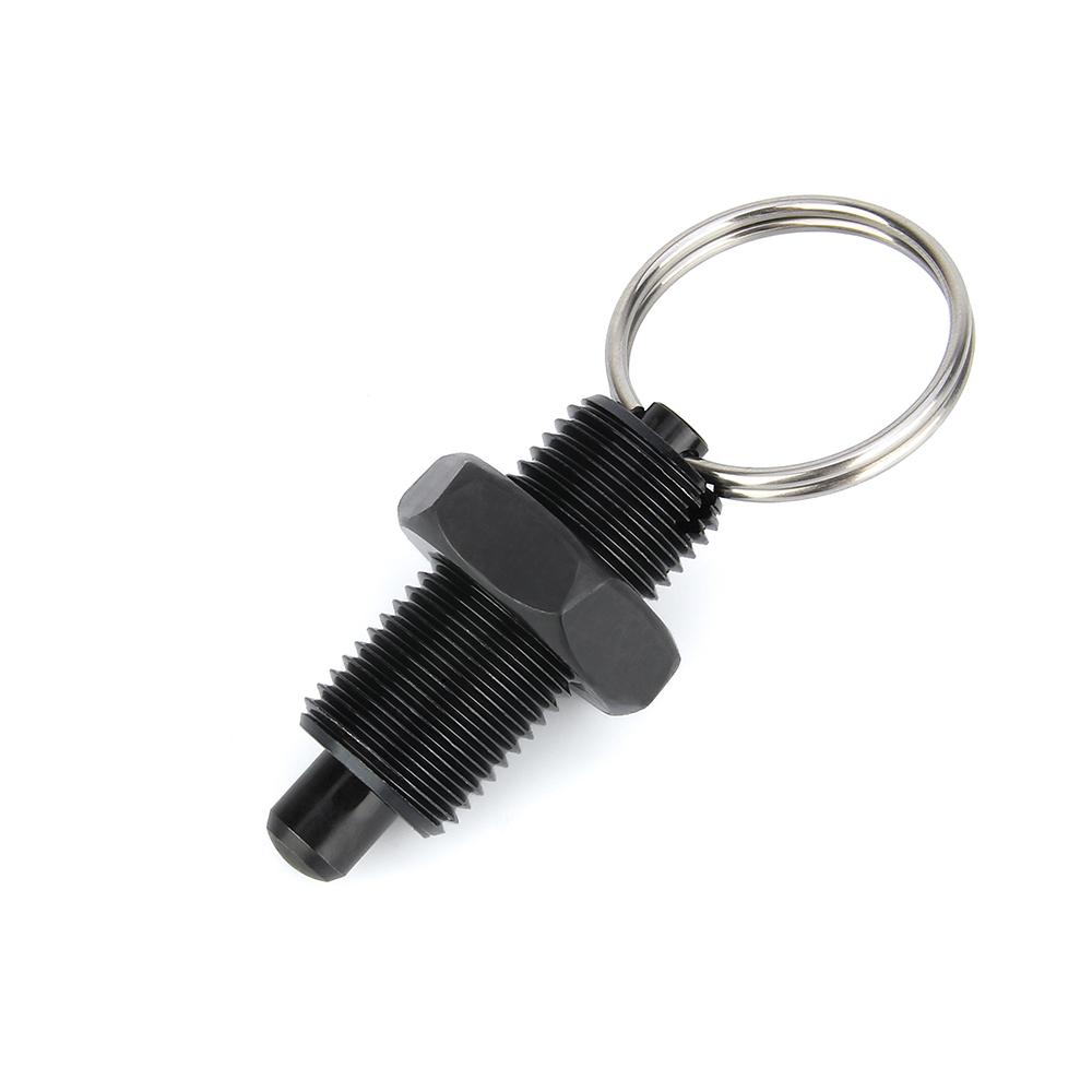 Factory Outlet M8/10/12/16/20mm Stainless Steel/ Carbon Steel Retractable Index Plungers Pull Ring Locating Pins With Lock Nuts