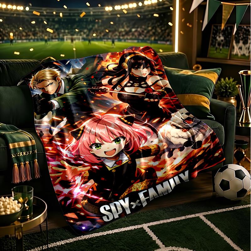 Fantasy Battle Anya Blanket Lightweight Flannel Bedding Blanket Perfect for Travel, Camping, Living Rooms, Offices, Sofas, Fan Christmas gift