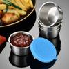 6Pcs Salad Dressing Containers Sauce Cups Food Grade BPA Free Reusable Leak-Proof Small Condiment Containers