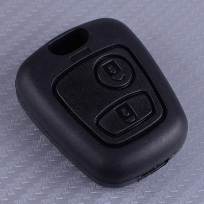 2-Tasten Schwarzes Auto-Fernbedienungsschlüsselanhänger Gehäuse passend für Toyota Aygo NE73 Klinge 2005 2006 2007 2008 2009 2010