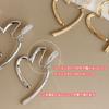 Heart open everyday silicone cover included Gold earrings, heart, gold, silver, comfortable, adult, cute, asymmetrical, casual, elegant, gorgeous,