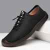 Lace-up Leather Sports and Leisure Shoes Men's Low-top Flat Heel Breathable Wading Men's Shoes Fashion Leather Sandals