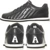 American Bowling Service Bowling Shoes Right Thrower S-250 Black/Black 23.0cm