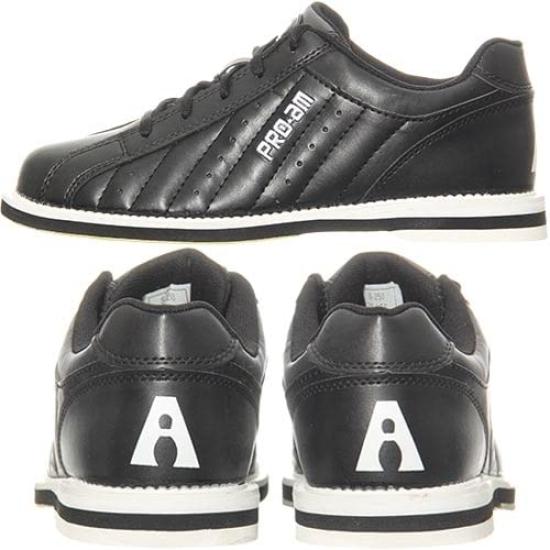 American Bowling Service Bowling Shoes Right Thrower S-250 Black/Black 23.0cm