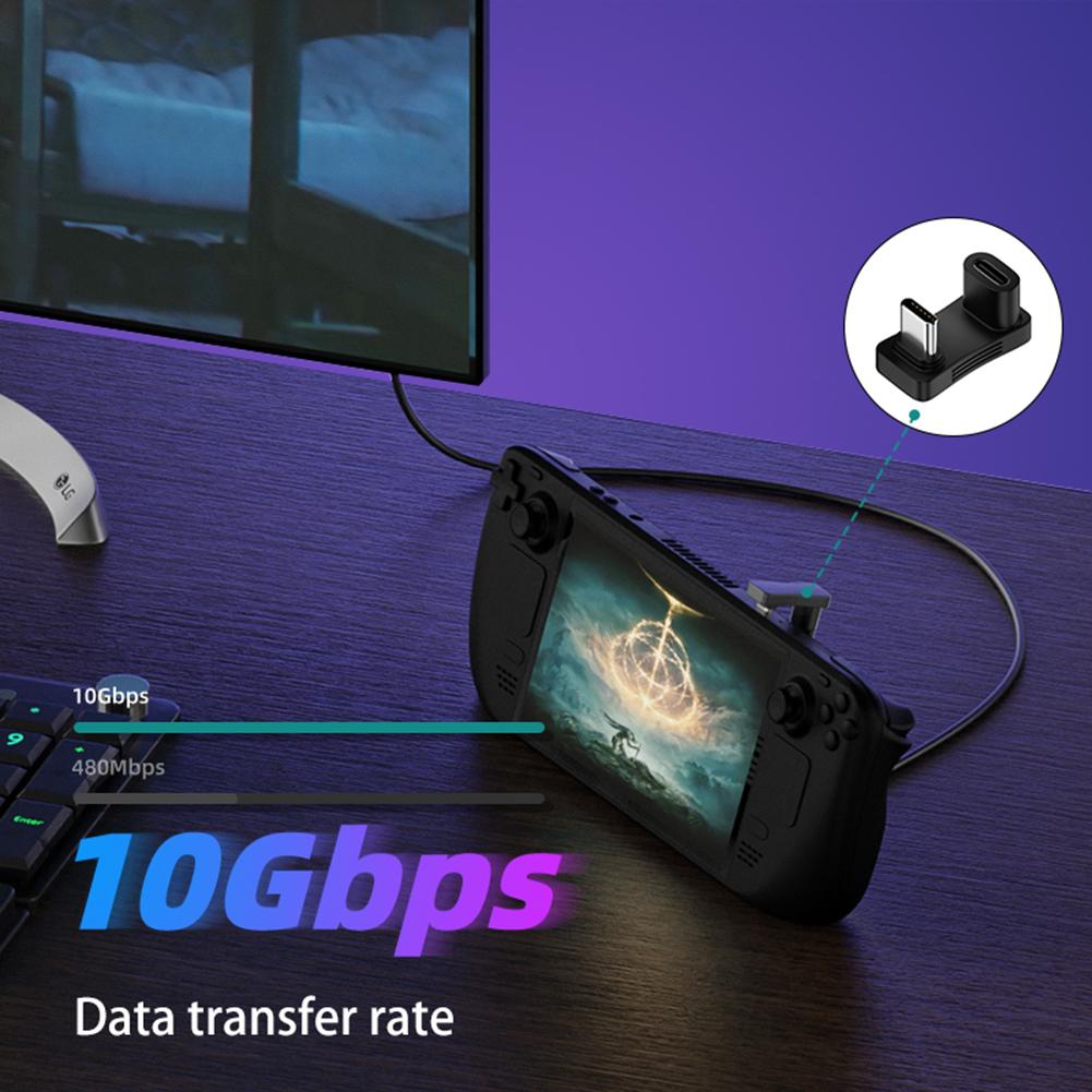 Professioneller Typ-C-Verlängerungsstecker-Konverter, weiblich auf männlich, Typ-C-Konverteradapter für Steam Deck-Zubehör