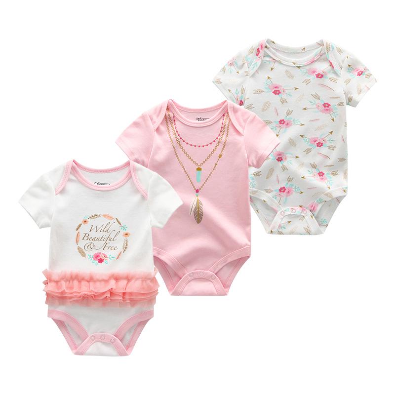 Baby Clothes Infant Bodysuits Short Sleeve Toddler Clothing Boy Girls Clothes Baby Rompers Costumes
