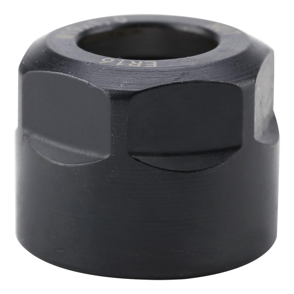 Collet Clamping Nut for CNC Milling Chuck Holder Lathe ER16 A&M Type M19*1.0 Black