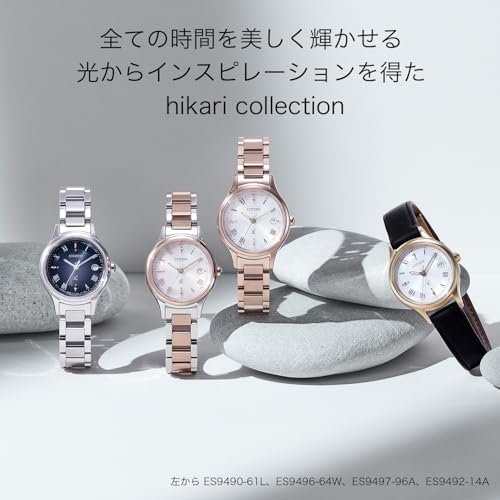 Citizen XC Light-Powered Eco-Drive Radio-Controlled Waterproof Watch, Sakura Pink, White, ES9497-96A, Women's, Pink