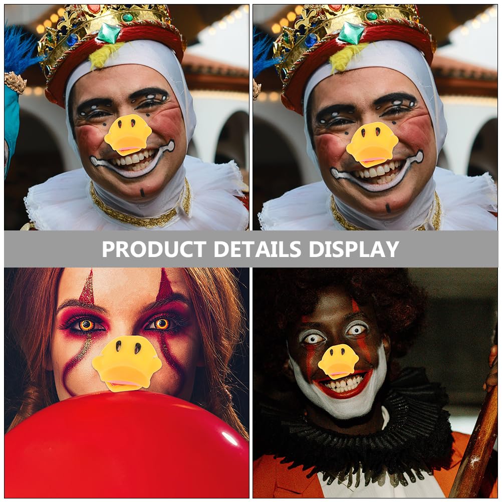EXCEART Duck Nose Cosplay Set of Easy to Put On and Take for Halloween Costume x 6 x 4 cm Props, 2, Vinyl, Off, Washable, Parties, 6.5