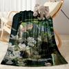 Gothic Style Blanket Ultra-Soft Suitable for Office Bedding Seaside Four Seasons Universal Modern Style Birthday Christmas Gift Blanket