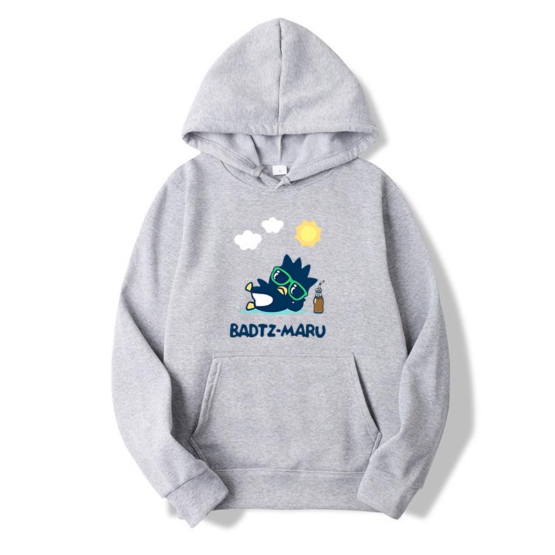Bad Badtz Maru Hoodies Men Women Autumn Winter Hooded Pullover Sweatershirt Boys Girls Student Hip Hop Hoddie Sweatshirts