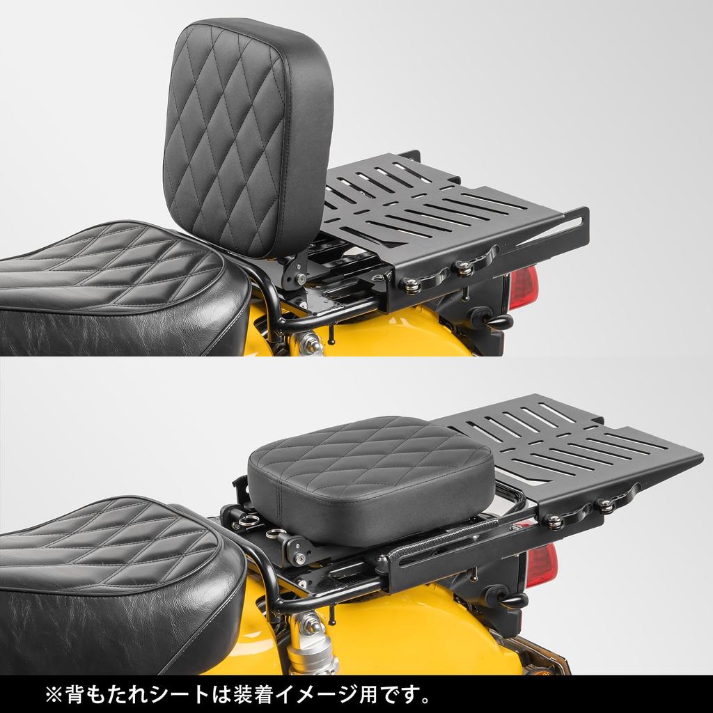 Motorcycle Slide Carrier for Hunter Super Cub Cross Cub and Durable Stainless Steel Rear Compatible with Rear Boxes and Top Integrated Cargo Custom