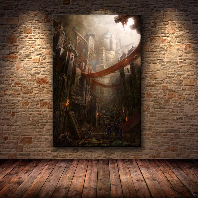 Canvas Game Poster Diablo 3 HD Pictures Art Paintings Canvas Art for Home Decor Painting Wall Art