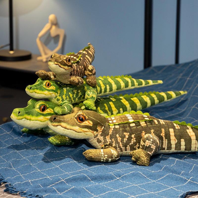 Simulation Green Crocodile Doll Plush Toy Big Crocodile Doll Children's Soothing Rag Doll Birthday Gift