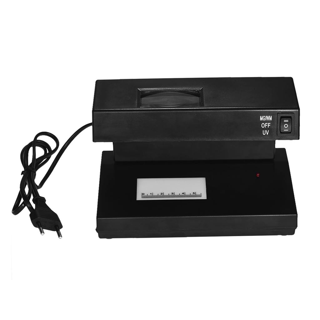 Portable Desktop Counterfeit Bill Detector Cash Currency Banknotes Checker Machine Support Ultraviolet /Watermark Money Tester
