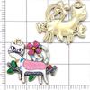 10 Colorful Enamel Alloy Cat Pendant Charms for DIY Jewelry