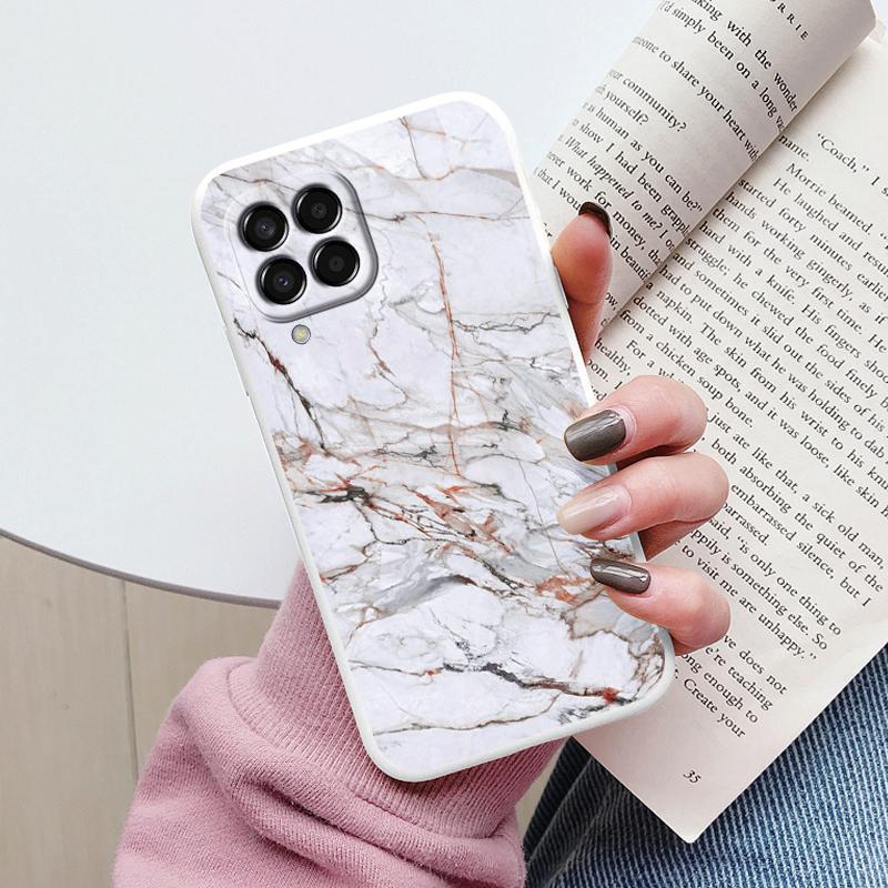 Case For Samsung Galaxy M33 M53 5G Phone Cover Vintage Marble Watercolor Painting Silicone tpu Funda For Samsung M55 M54 M34 M13