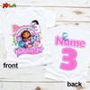 Geburtstag Mädchen T-Shirt für Kinder Prinzessinnen-Shirt Individuelles Namens-Shirt Kleinkind Baby Geschenk 4 Jahre Geburtstagsshirt Teenie Mädchen Kleidung 6 Jahre