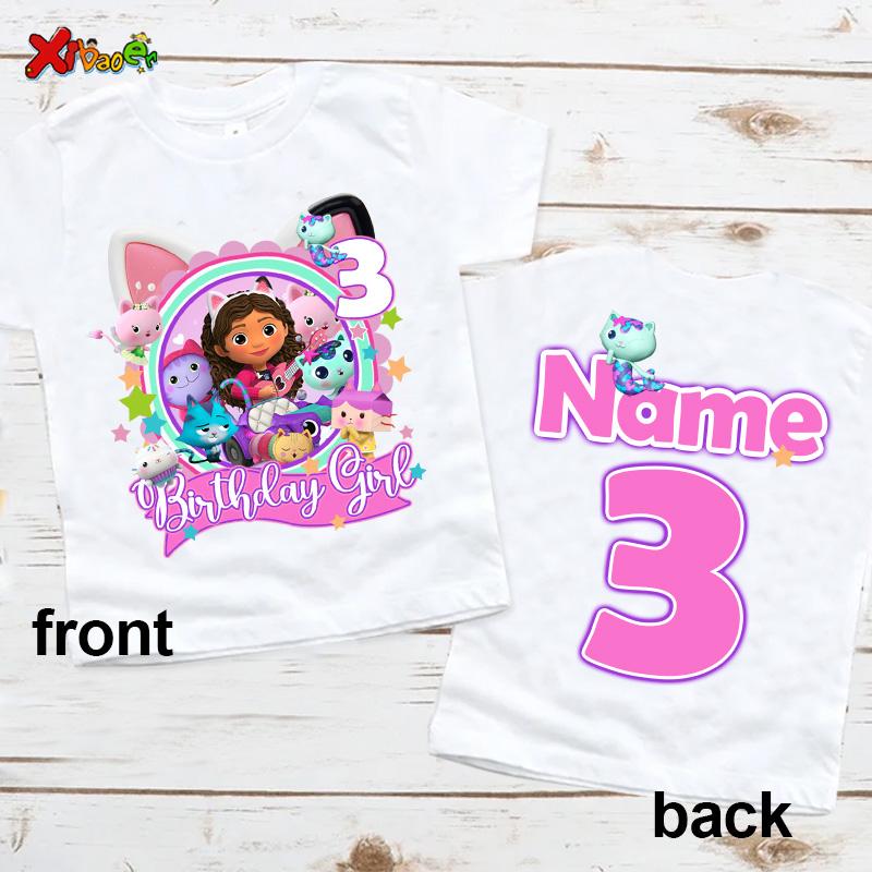 Geburtstag Mädchen T-Shirt für Kinder Prinzessinnen-Shirt Individuelles Namens-Shirt Kleinkind Baby Geschenk 4 Jahre Geburtstagsshirt Teenie Mädchen Kleidung 6 Jahre
