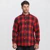 Men's Plus Size Brushed Long Sleeve Plaid Shirt