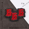 Distintivo in Stoffa Ricamato Doku: Toppa Lettera Inglese per Accessori d'Abbigliamento
