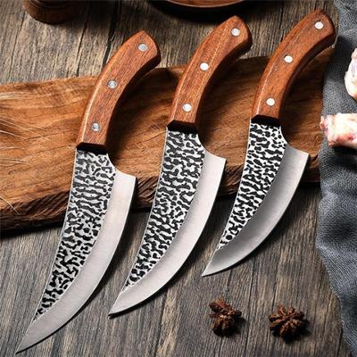 5" 6" 7" Forged Chef Knife Stainless Steel Kitchen Knives for Meat Cleaver Fish Vegetables Cutter with Knife Cover